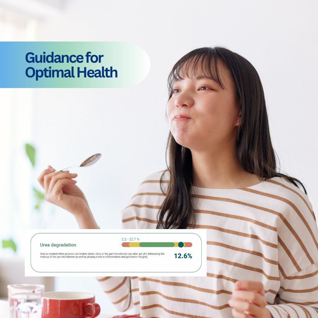 Person reviewing wellness test results that highlight key health markers.